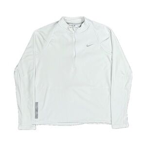 Nike Therma Fit white rib sleeve performance thermal longsleeve shirt mens XXL